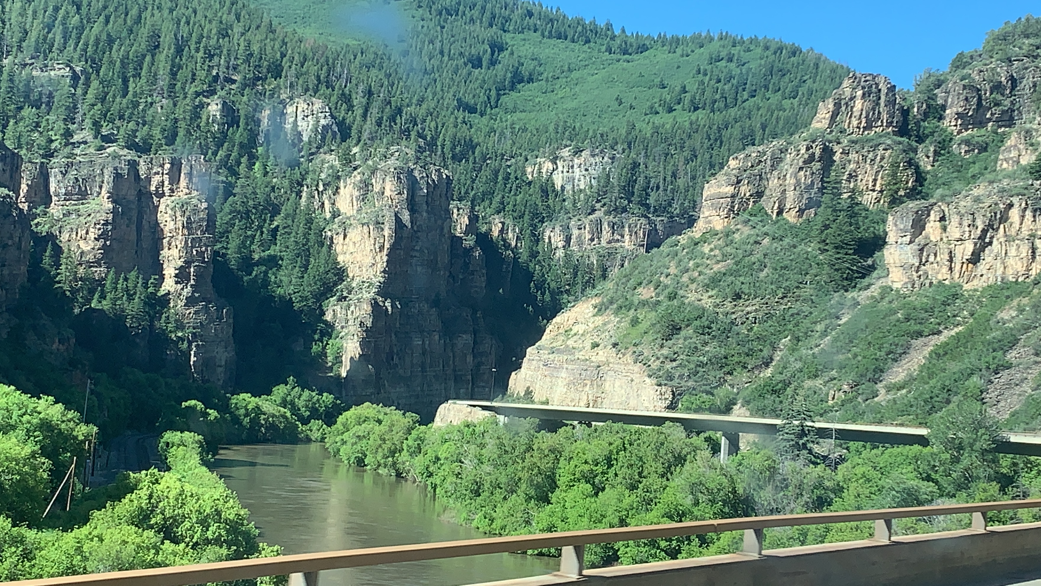 I70 and near Glenwood Springs